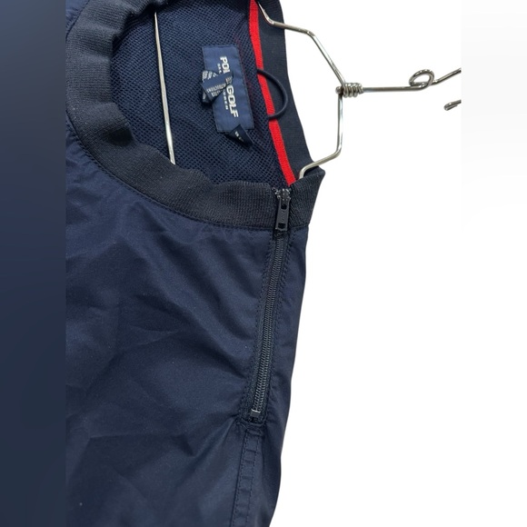 Vintage Ralph Lauren Polo Golf Navy Blue Windbreaker Mens Size Large - Picture 16 of 16